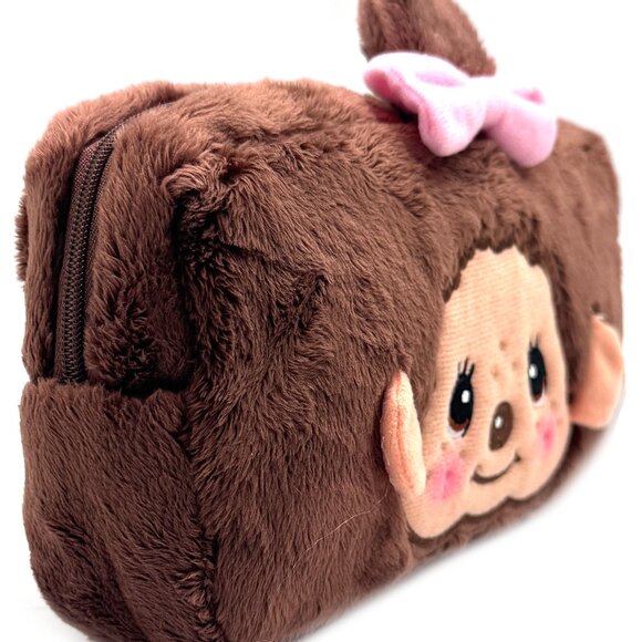 Monchhichi-Chan Face Plush Cosmetic Bag - Picture 5 of 6